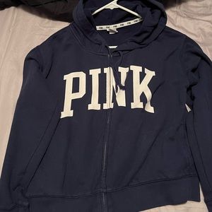 Victoria secret PINK hoody. Navy blue size XS